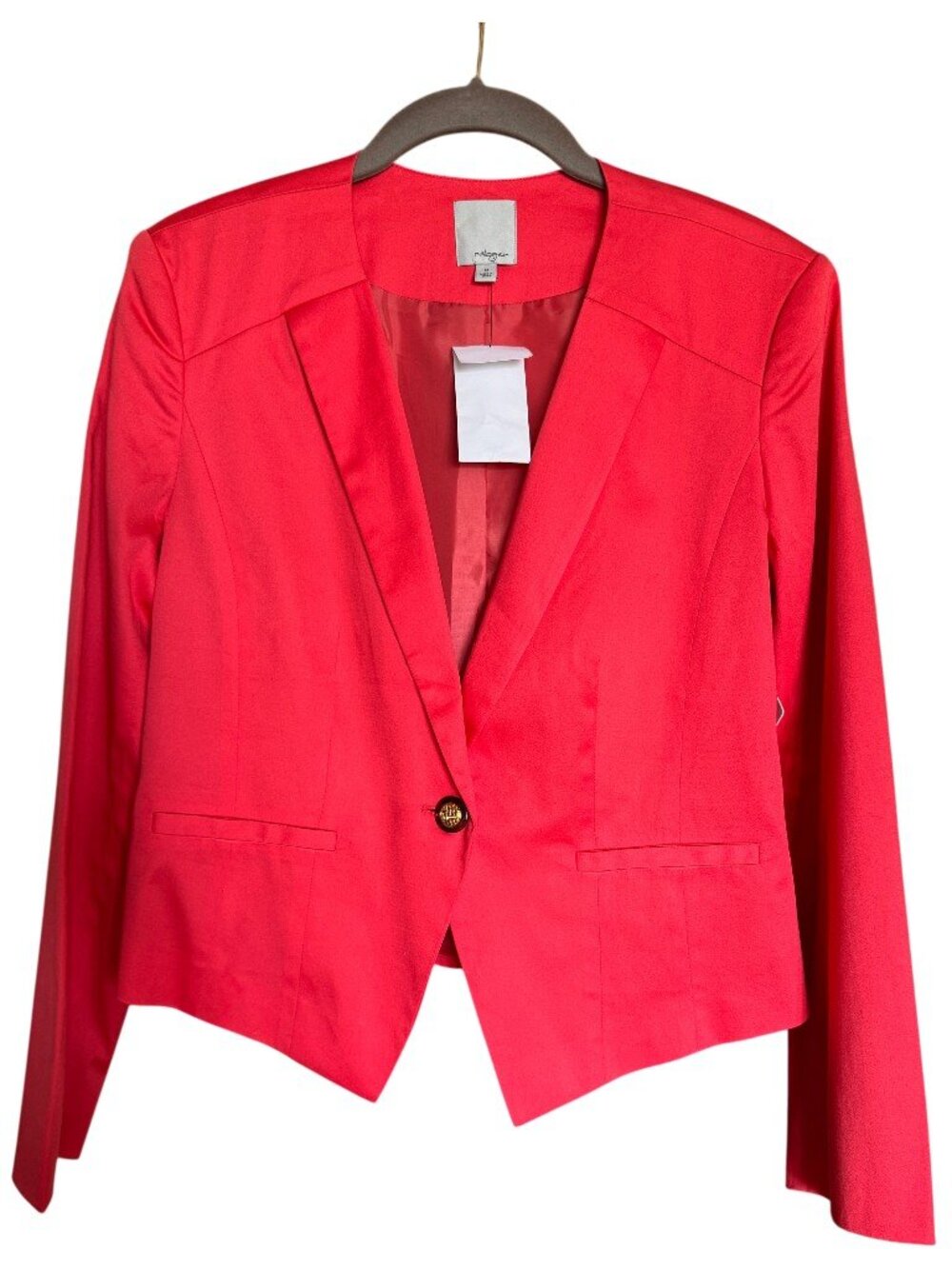 NWT Orange Halogen Single Button Blazer Size M #05